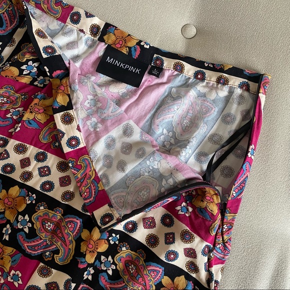 MINKPINK Patchwork Print Maxi Skirt - Picture 2 of 4